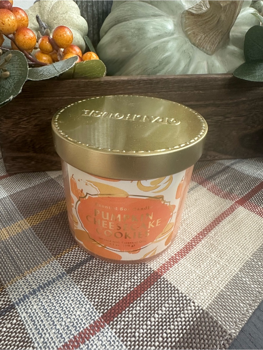 Pumpkin Cheesecake Cookies Scented Candle - Gold Lid, Opalhouse Target